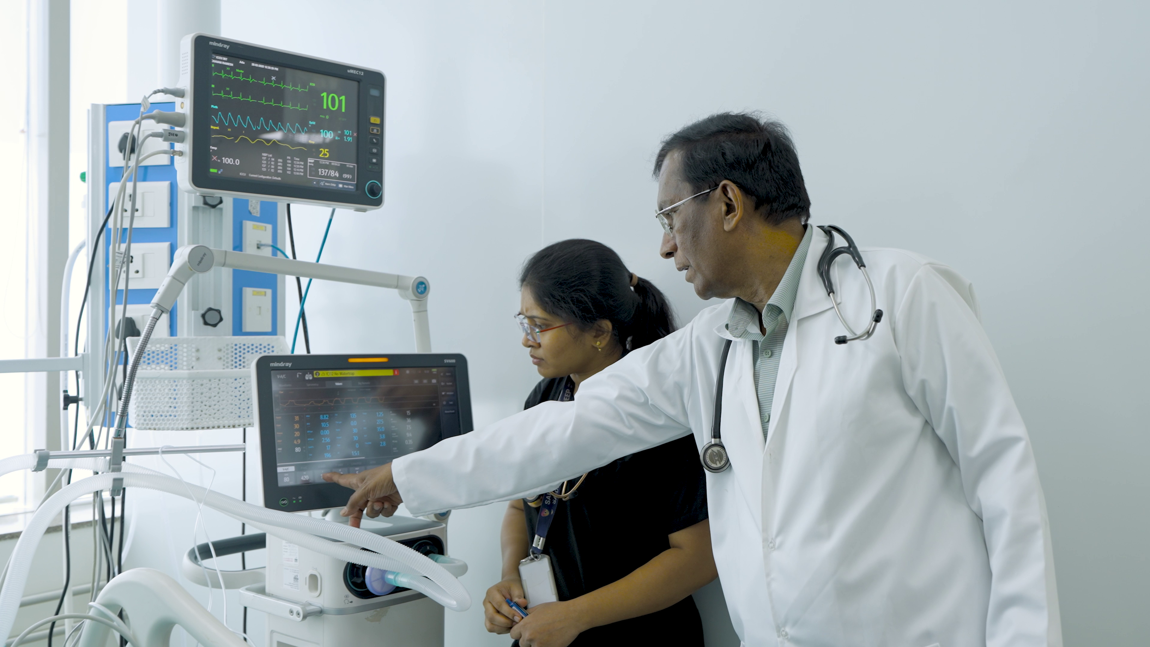 Ties of Pediatric Care - nurse checking patient's status